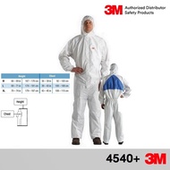 3M 4540+ Coverall ชุดป้องกันสารเคมีและฝุ่นละออง พร้อมช่องระบายอากาศ (มีขนาด M L XL ให้เลือก)