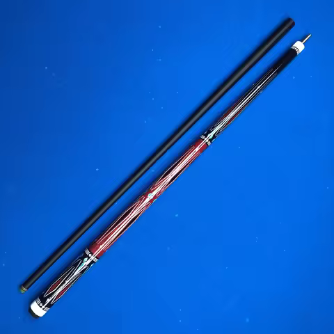 Professional 2-Piece Fiberglass Pool Cue Stick 12.5mm Tip Stainless Steel Joint 58.86 Inch Billiards