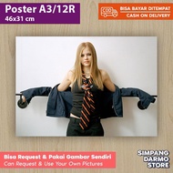 Poster Avril Lavigne Terbaru Tersedia Berbagai Ukuran A4 A3 Besar Kecil Hires Bisa Custom Gambar Lai