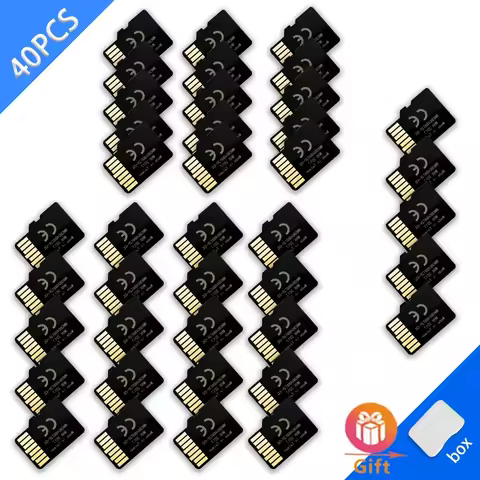 40pcs/lot Mini SD Memory Card 64GB 32GB 16GB 8GB 4GB 512MB High Speed Flash TF SD Card 64 32 16 8 4 