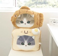 Mofusand鯛魚燒,吐司頭套毛公仔抱枕靠枕 (貓褔珊迪/Cushion/Plush)