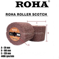 ROHA ROLLER SCOTCH POLISH STAINLESS STEEL ALUMINUM WOOD PLASTIC