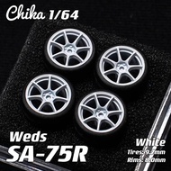 1/64 Chika Weds SA75R 8.9/9.7mm secondary modified wheel hub static wheel