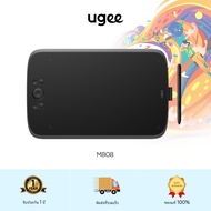 Ugee M808 10x6.25 นิ้วแท็บเล็ตปากกาแท็บเล็ตกราฟิกแท็บเล็ต 8 ปุ่มลัด พร้อมแบตเตอรี่-ฟรี 16K ระดับความ