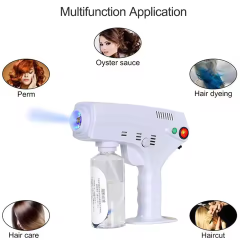 280ML Blue Nano Mixed Vapor Hair Spray Nano Hair Steamer Nano Steam Gun Hair Coloring Hair Care Faci