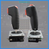 KOK Flight Stick For Arcade Game Cabinet  Quality Metal PVC Mini-Grap Flight Joystick Trigger  Fire 