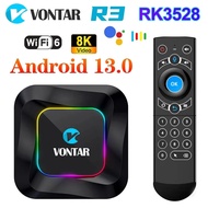 VONTAR R3 RGB TV Box Android 13 Rockchip RK3528 Support 8K Video BT5.0 Wifi6 Support Google Voice Input Media Player Set Top Box TV Receivers