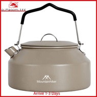 1.4L Camping Stovetop Teapot with Handle Boiling Stovetop Kettles Metal for Outdoor Travel Camping C