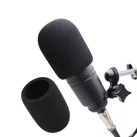 5Pcs Microphone Windscreen Foam Filter Set Windproof Mic Cover For Audio AT2020 ATR2500 AT2035 Recor