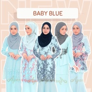 💥2023 NEW ARRIVAL💥 BAJU KURUNG LACE EXCLUSIVE IN BABY BLUE KURUNG PAHANG/ KURUNG MODEN/ MINI KURUNG READY STOCK