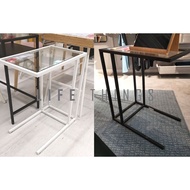 IKEA VITTSJÖ VITTSJO Laptop stand, Kaki komputer riba, glass, 35x65 cm