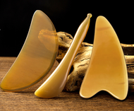 Authentic Cow Horn Gua Sha Board Facial Beauty Stick Eye Massage Lymphatic Leg Whole Body Universal