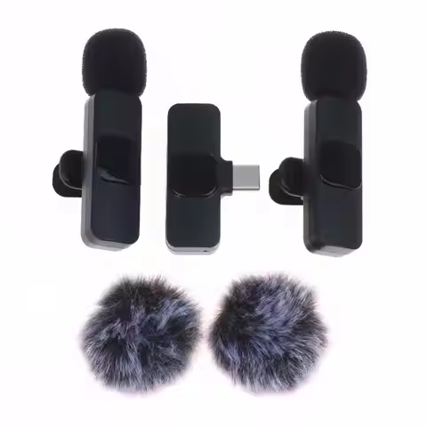 Portable K9 Wireless Lavalier Microphone for Easy Audio Video Recording on Multiple Devices