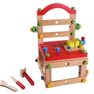 男女寶寶木製拆裝玩具魯班椅工具椅百變螺母拆裝組合拼裝益智積木