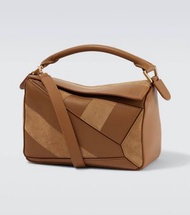 Loewe Puzzle Small leather and suede shoulder bag