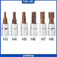 [TOP-MY]-Premium Quality Hex Head Screwdriver Bit for Inner Hex Sockets H3 H4 H5 H6 H7 H8-[High Qual