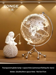 ZHONGGE | Creative Transparent Earth Globe Night Light Decorations