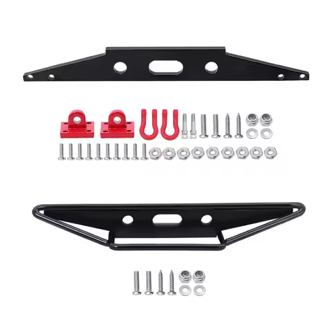 Metal Rear Bumper with Tow Hook for MN D90 D91 D99S MN90 MN99S 1/12 RC Car Upgrade Spare Parts Acces