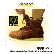 CITRUSOX GGT Tiger Stretchable Rubber Elastic ROUND Shoelaces (140 cm) #3014