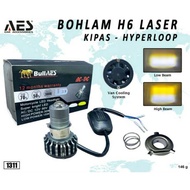 Lampu HID LED AES LASER H6 H4 I BOHLAM LED HEADLAMP H6 H4 LASER AES