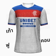 ใหม่มาถึงสไตล์ Rangers FC 2025-26 Away Replica ฟุตบอลเจอร์ซีย์ผู้หญิงกีฬาเสื้อยืด Comfort Breathable