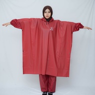 Jas Hujan Ponco Celana Bahan PVC Tebal