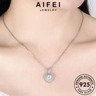 AIFEI JEWELRY For Sterling Perak Women Accessories 925 Necklace Korean Chain Original Diamond Peremp