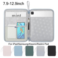 Tablet Sleeve Bag 7.9-12.9 Inch for IPad Samsung Sleeve Bag Cover Shockproof Pouch Multi Pockets