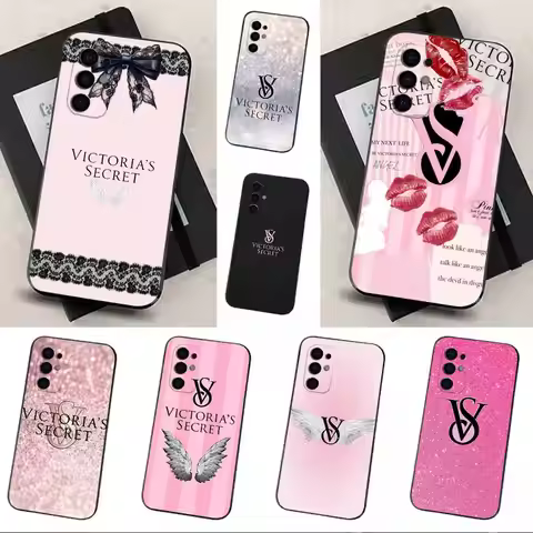 Fashion E-Victoria-Secrets-es Phone Case Soft Black Case For Samsung S24,S30,S21,S23,S22,S20,Ultra,S