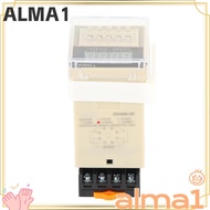 ALMA Time Relay, with Socket Base DH48S‑2Z Digital Time Relay, Precision Timing 220V 0.01S-99H99M DH