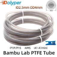 For Bambu Lab P1P/P1S X1C AMS A1 mini 3D Printer PTFE Tube Teflonto Pipe Bowden Extruder 1.75mm ID2.