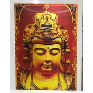 3D POSTER PICTURE DISPLAY DEWI KWAN YIN SIZE 24x34 cm (PxH) WITHOUT FRAME