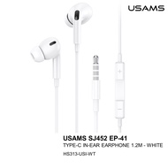 USAMS SJ452 EP-41 TYPE-C IN-EAR EARPHONE 1.2M