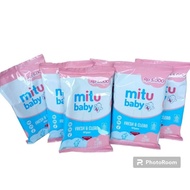 Bundling 6 packs Mitu wet wipes 25 sheets x 6 packs
