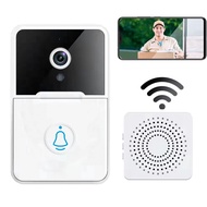 Wireless Video Visual Doorbell WiFi HD Camera Security Smart Door Bell Night Vision Intercom Voice Change For Home Door Monitor