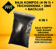 Baja Kompos+ (4 in 1) 1 KG Dilengkapi Dengan EM4+Trichoderma+Bacillus