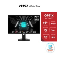 MSI GAMING MONITOR OPTIX G274QPF 27" WQHDRapid IPS170Hz1ms (จอเกมมิ่งมอนิเตอร์)