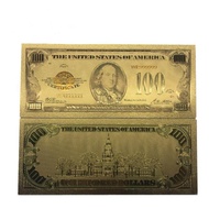 24K Gold Plated 1928 USD 100 Note