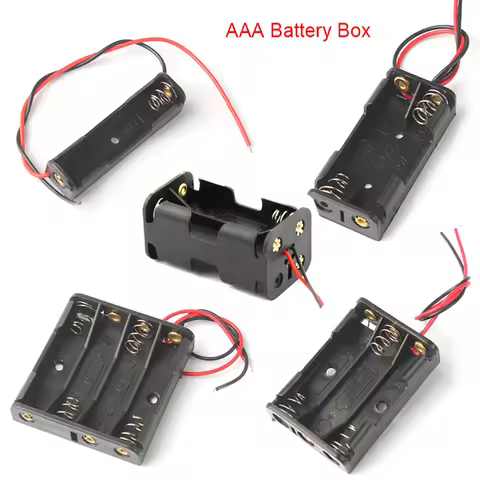 DIY AAA Power Bank Cases 1X 2X 3X 4X AAA Battery Holder Storage Box Case 1 2 3 4 Slot Batteries Cont
