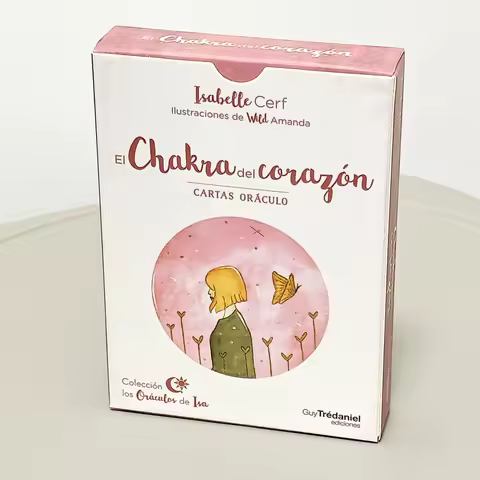 Romantic Love Oracle Deck 42 Pcs Heart Chakra Oracle Cards 10.5*7.5cm In Spanish Language