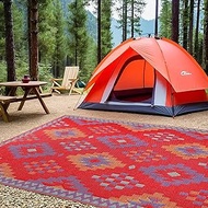 Outdoor Rug - Waterproof, Washable, Reversible, Stain Resistant, Foldable Carpet - Recycled Plastic 
