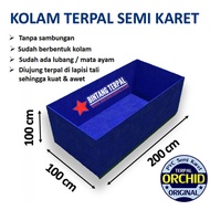 Terpal Kolam Terpal Ikan Kotak Orchid 100x200x100 / 200x100x100 / 2x1x1 / 1x2x1 Bahan Orchid Untuk B