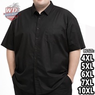 KEMEJA BLACK SHIRT POLOS BIG SIZE 6XL 7XL 10XL code B10