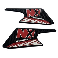 ลดกระหน่ำ✅สำหรับฮอนด้า NX400 NX500ถังน้ำมันมอเตอร์ไซค์ปลอกปกป้องเข่าสติกเกอร์ยางรูปลอก3มิติที่ยึดเข่