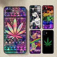 Samsung Galaxy A07 A17 A26 A36 A56 M07 F17 S25 Fe S25Plus S25Ultra S25 Edge 6T26 Weed Leaf Soft Sili
