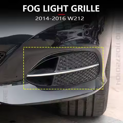 for 2014-2016 W212 Mercedes Benz E250 E350 E400 E550 Fog Light Grill Grille Cover 2128851922 2128852