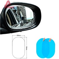 Car Rearview Mirror Protective Film Anti Fog Membrane Anti-Glare Waterproof Rainproof Car Sticker Clear Film [Woodrow.sg]