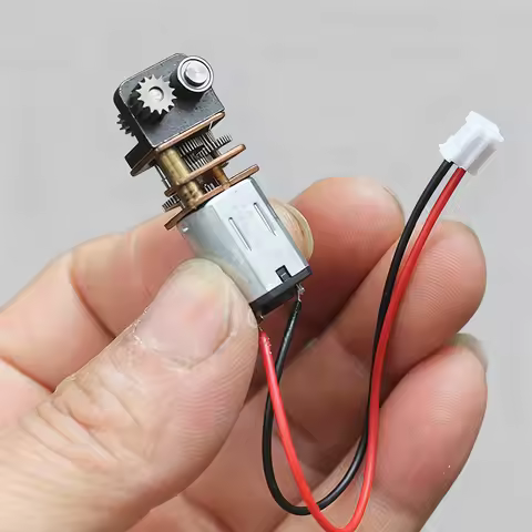 Micro 12mm N20 Turbo Worm Metal Gearbox Gear Motor DC 3V 3.7V 9.5RPM Slow Speed Electric Motor For 3