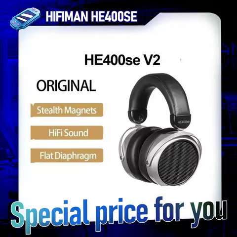 Original HIFIMAN HE400se V1/ V2 Stealth Magnets Version Headphones 32ohm Over-Ear Open-Back Full-Siz