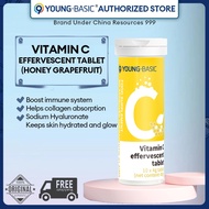 【Exp:Oct-2025】9YOUNG-BASIC 999 Vitamin C Effervescent Solid Drinks Boosting Immunity Honey Pomelo Fl
